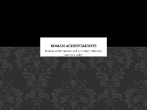 Roman Achievements