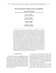 The Dynamical Evolution of the Asteroid Belt
