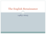 The English Renaissance