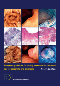 European guidelines for quality assurance in colorectal cancer