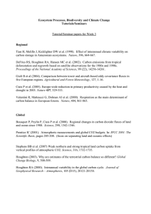 Ecosystem Processes, Biodiversity and Climate Change