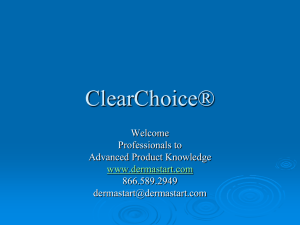 ClearChoice - MedSpa Distributors