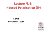 Induced Polarisation (IP)