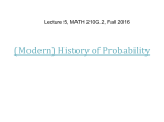 Probability: History