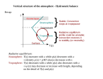 Vertical structure of the atmosphere