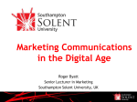 Marketing Communications in the Digital Age