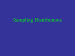 Sampling Distributions - means