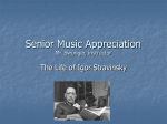 Senior Music Appreciation Mr. Swonger, instructor