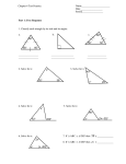 Part 1: Free Response 1. Classify each triangle by its side and its