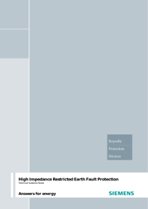 High Impedance Restricted Earth Fault Protection