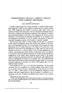 homogeneous locally compact groups with compact boundary