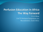 Perfusion Education in Africa The Way Forward