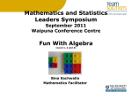 Maths-2011_Leader_Symposium_Algebra_ppt