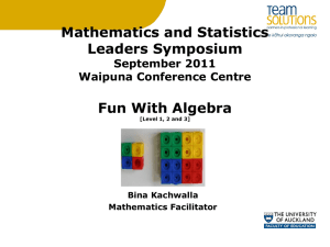 Maths-2011_Leader_Symposium_Algebra_ppt