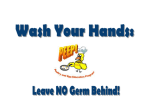 Lesson One: Wash Your Hands: Leave No Germ Behind