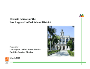 Historic Schools of the Los Angeles Unified School