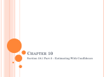 Confidence Intervals