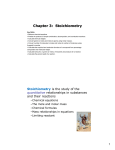 Chapter 3: Stoichiometry