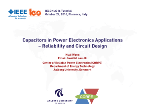 Capacitors in Power Electronics Applications – Reliability and