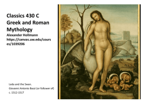 Classics 430 C Greek and Roman Mythology