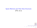 Sparse Matrices and Their Data Structures (PSC §4.2)