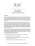 Rules for Use of the Tony Awards® Trademarks