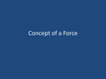 Concept of a Force