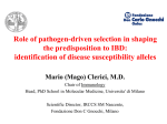 Role of pathogen-driven selection in shaping the predisposition to IBD