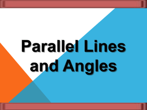 Parallel Lines and Transversals