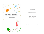 Chapter 4 Light and Optics - Virtual Reality