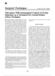 Vitrectomy With Intrasurgical Control of Ocular Hypotony as a