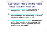 lecture 8: price-taking firms