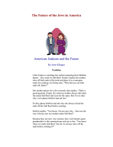 Future of Jews in america - Jewish American Society for Historic