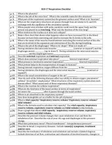 B20 C7 Respiration Checklist
