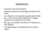 Chapter 3-ELECTROSTATICS(Dielectrics