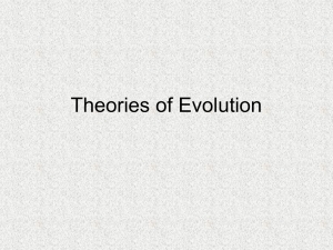 Theories of Evolution