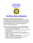 Psychology Brain Body Behavior Chapter Syllabus