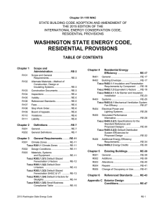 2015 Washington State Energy Code Residential