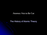 Atomos: Not to Be Cut