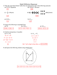 Math 1350 Review #1