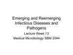 Emerging and Reemerging Infectious Diseases and Pathogens