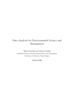 Data Analysis for Environmental Science and