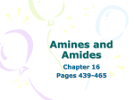 Amines and Amides