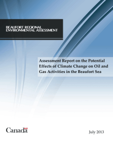 Assessment Report on the Potential Effects of Climate Change on