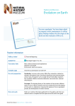 Evolution on Earth - Natural History Museum
