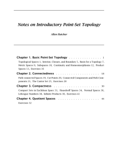 Notes on Introductory Point