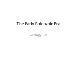The Paleozoic Era