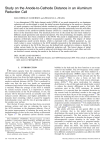 Study on the Anode-to-Cathode Distance in an Aluminum Reduction