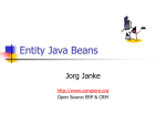 Entity Java Beans