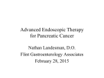 Advanced Endoscopic Therapy for Pancreatic Cancer